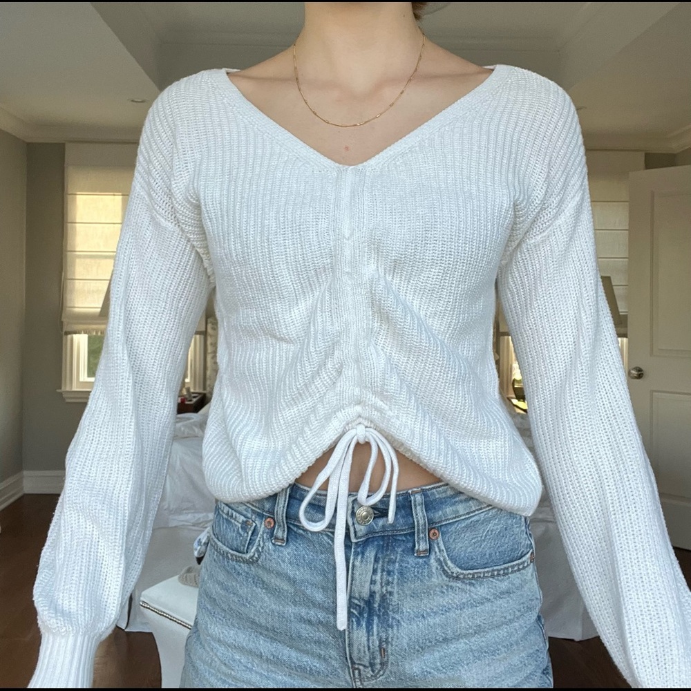 White Hollister Sweater